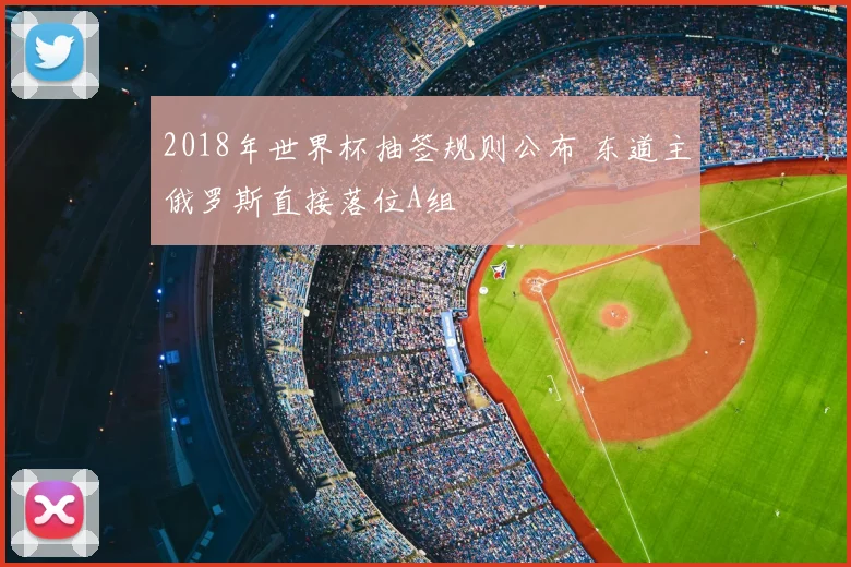 2018年世界杯抽签规则公布 东道主俄罗斯直接落位A组